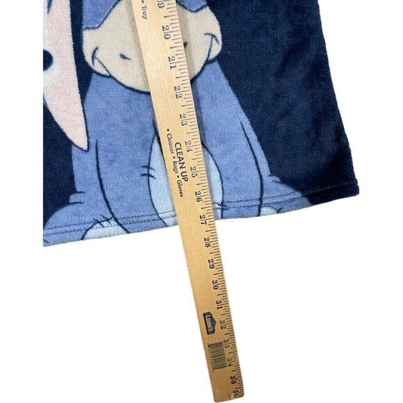 Disney Long Sleeve Sleepwear Women's Size XL Eeyore "Bah Humbug" Blue Fleece - Picture 5 of 8